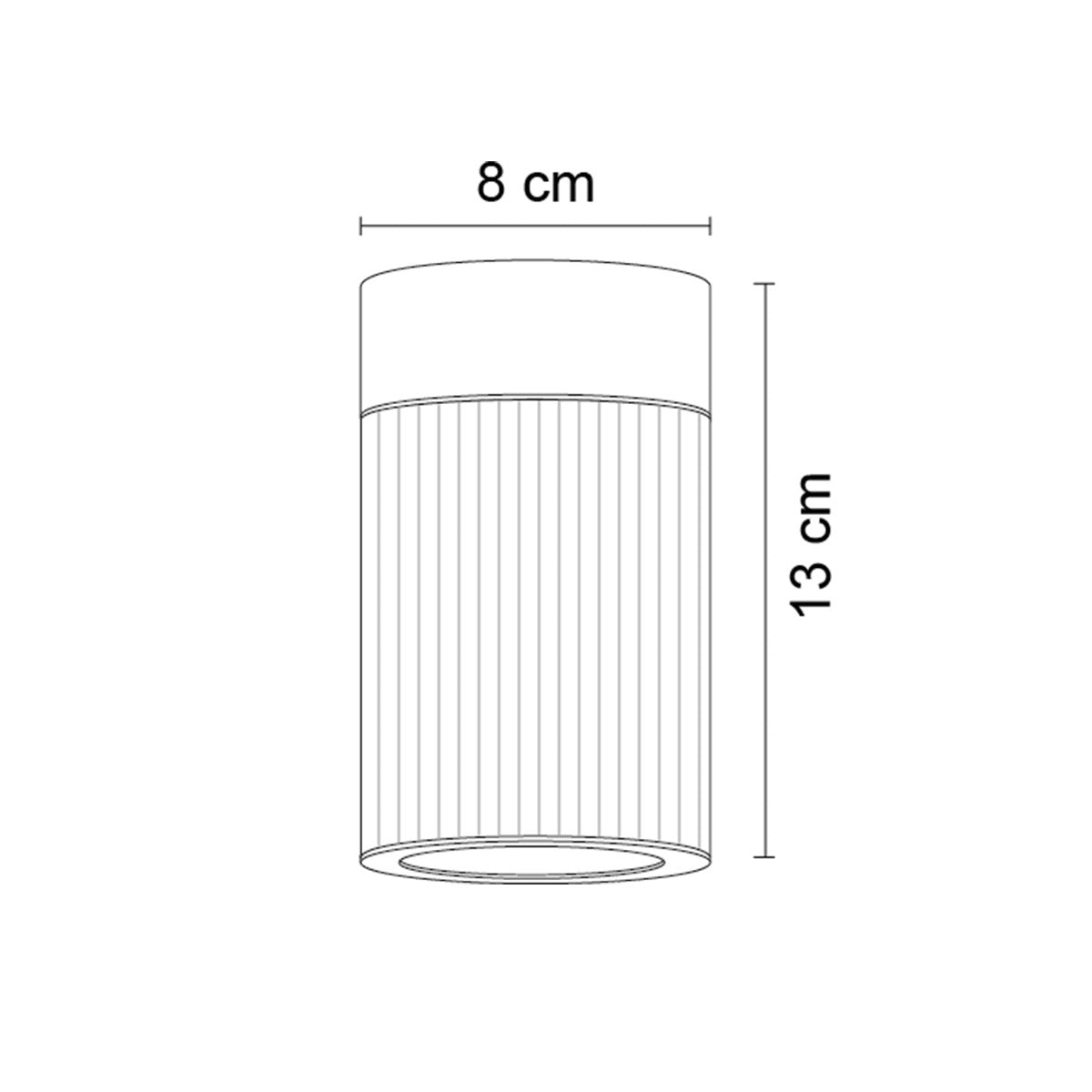 Plafonnier Aria titane brossé, verre