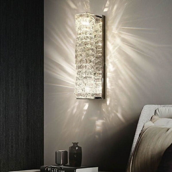 Radiant Crystal Wall Sconce | Jet