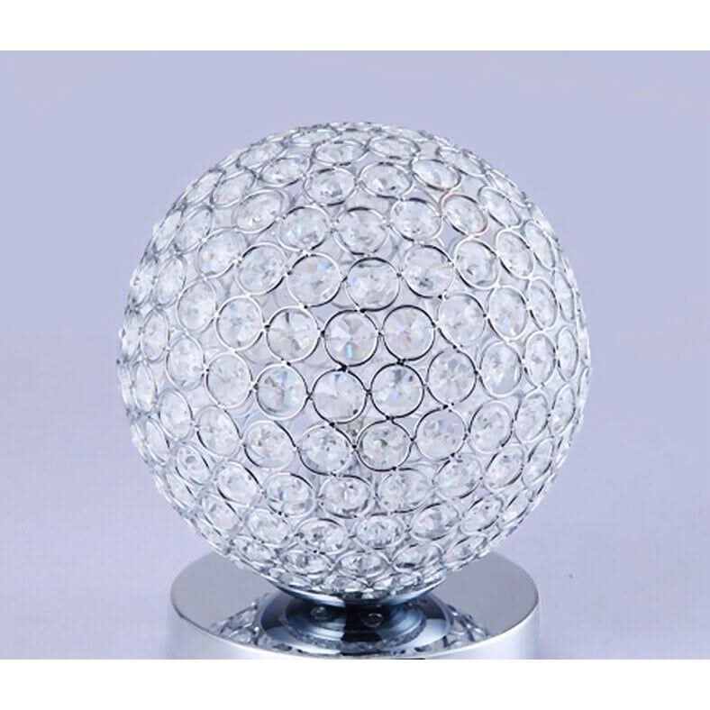 Lampe de Chevet Boule | Étoile Filante - Designix Lampe de chevet Chrome Lumière Chaude