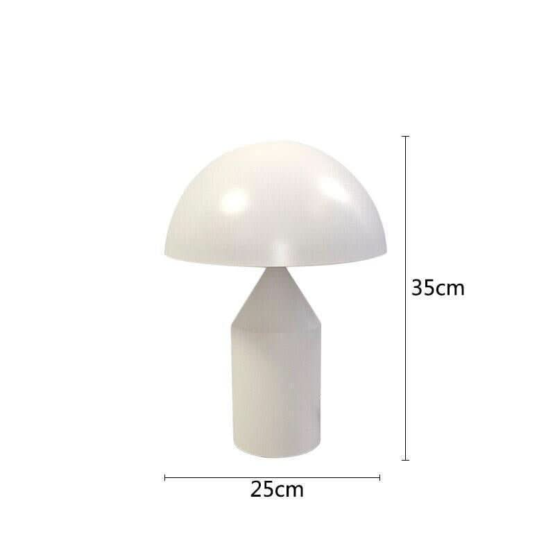 Lampe de Chevet Champignon | Lueur Élégante - Designix Lampe de chevet Blanc 25cm