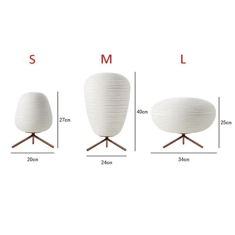Lampe de Chevet Japonais | Charme Lumineux - Designix Lampe de chevet Lumière Chaude 27 x 20 cm