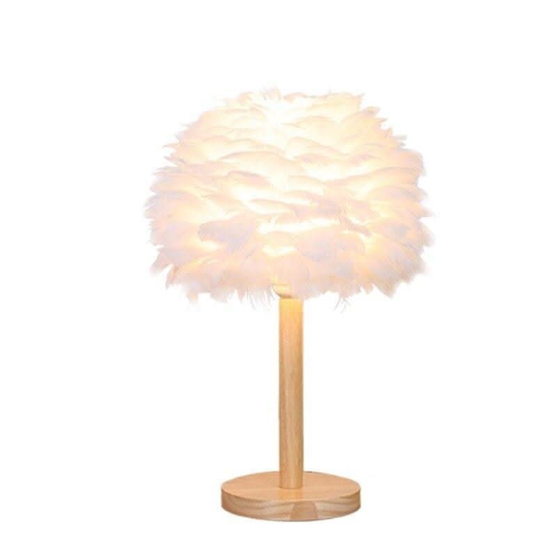 Lampe de Chevet Plume | Brillance Aurora - Designix Lampe de chevet Blanc