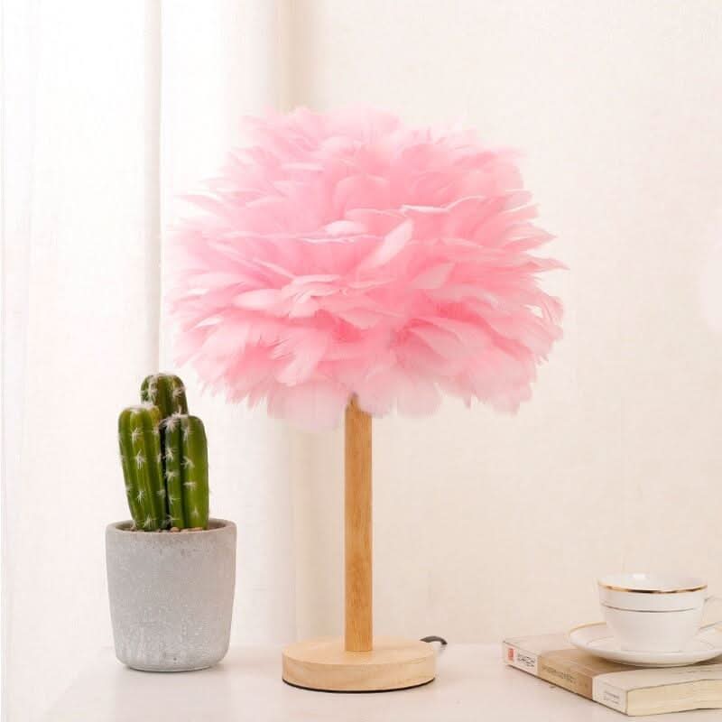 Lampe de Chevet Plume | Brillance Aurora - Designix Lampe de chevet Blanc