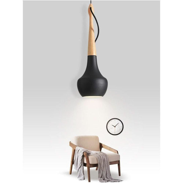 Linen globe pendant light | Lina