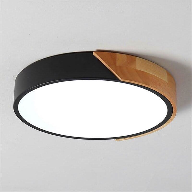 Round Wooden Designer Ceiling Light | Vivid