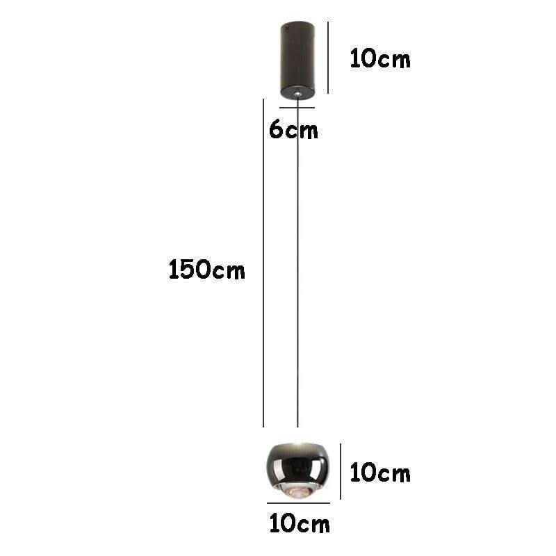Suspension Boule Design | Pure Lumière - Designix Suspension luminaire Noir