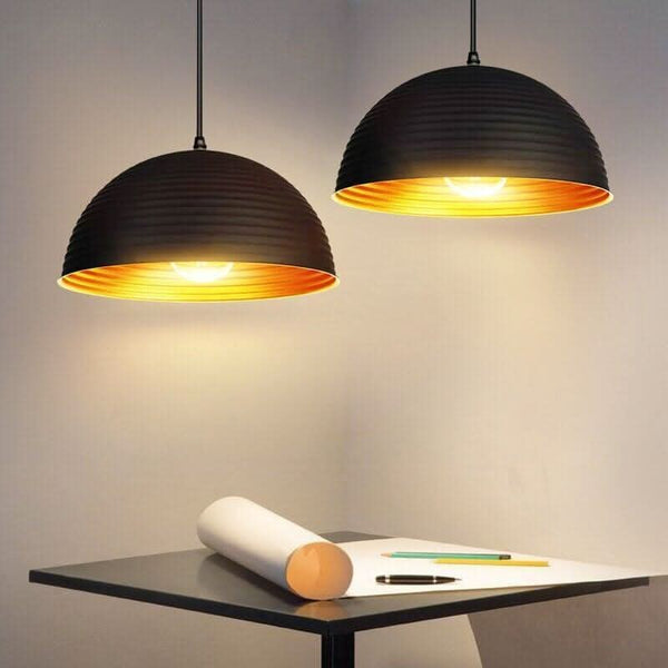 Unique Retro Aluminum Pendant Light | Stainless Steel