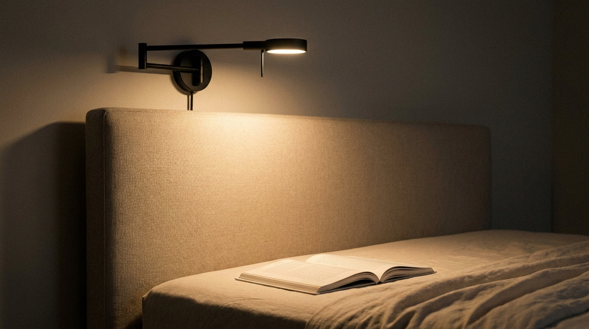 Headboard wall lamp: the ideal lighting for reading in bed