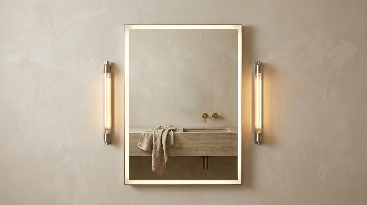 change bathroom mirror light bulb