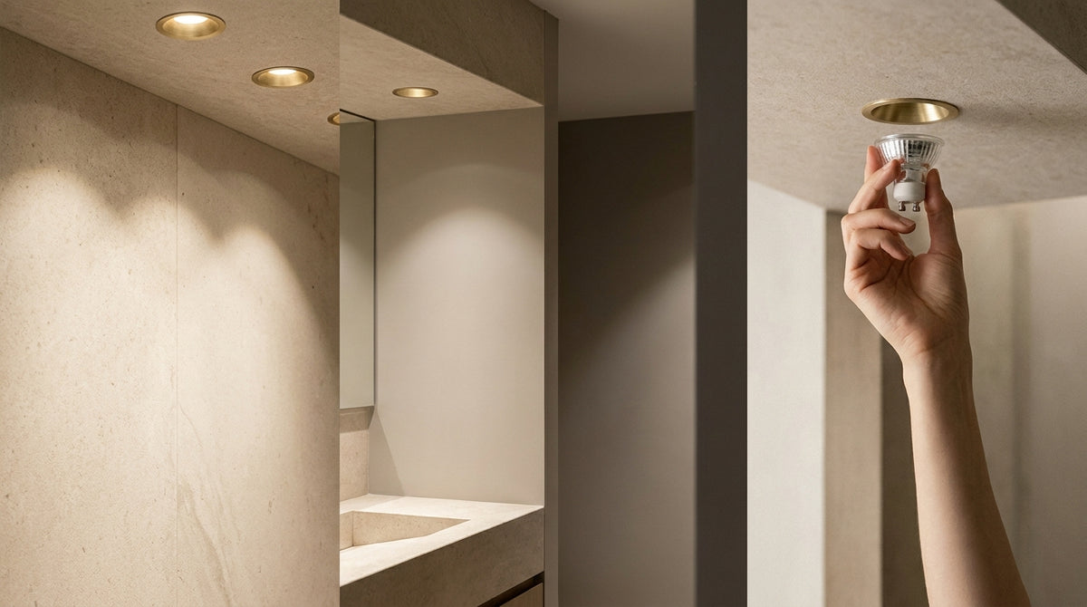 replace bathroom spotlight bulb