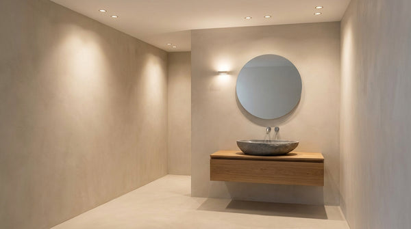 how many spotlights per m2 in a bathroom