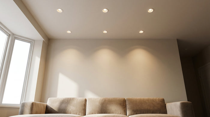 How many LED spots per m²: the room-by-room method