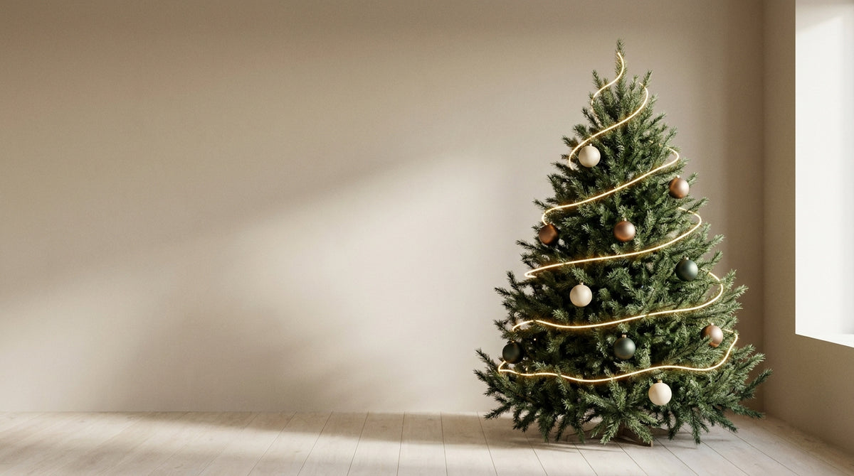 how to put fairy lights on a Christmas tree