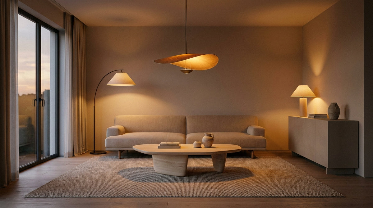 Living room lighting: creating a warm atmosphere