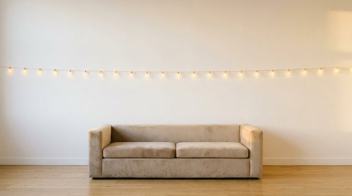 Decorative string lights: how to style them elegantly