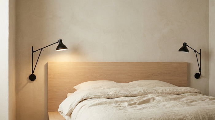 bedside wall lamp height