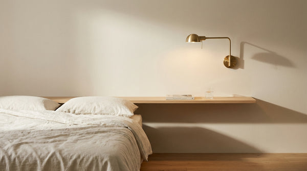 floating bedside table height