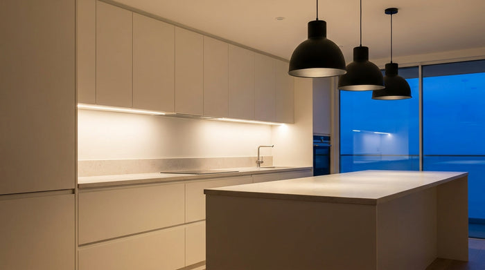 "Lighting ideas for a modern and functional kitchen"