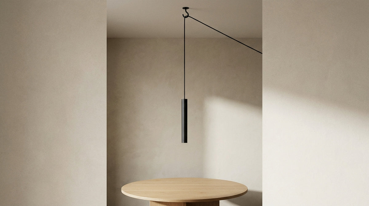 Offset pendant light: shift the light without redoing the ceiling
