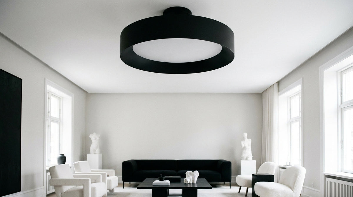 Installing a black ceiling light: a step-by-step guide