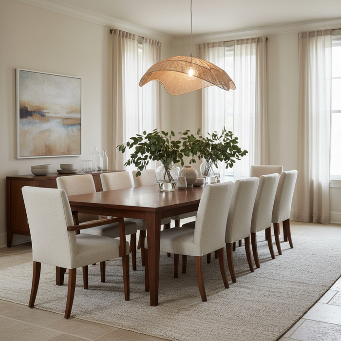 Dining table: finding the ideal shape and material