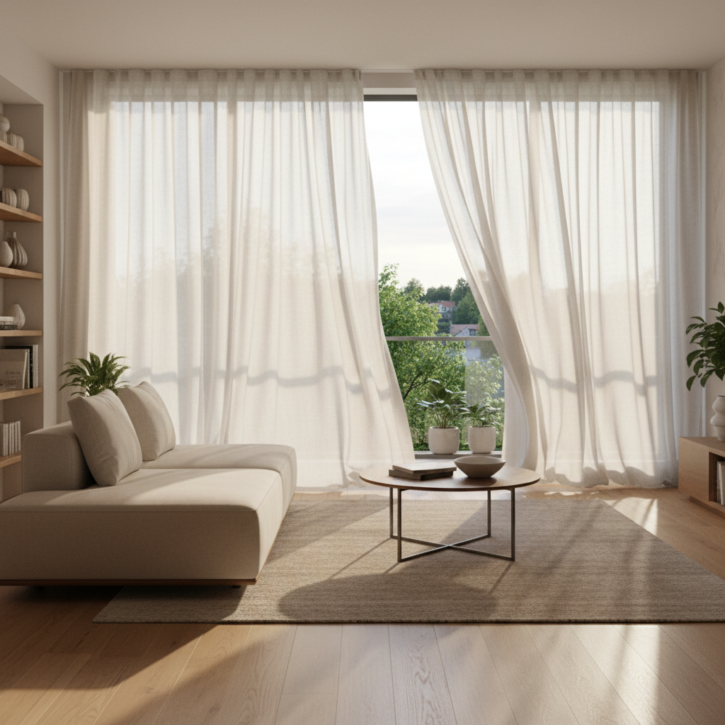 Curtains and sheer drapes: dress your windows with elegance