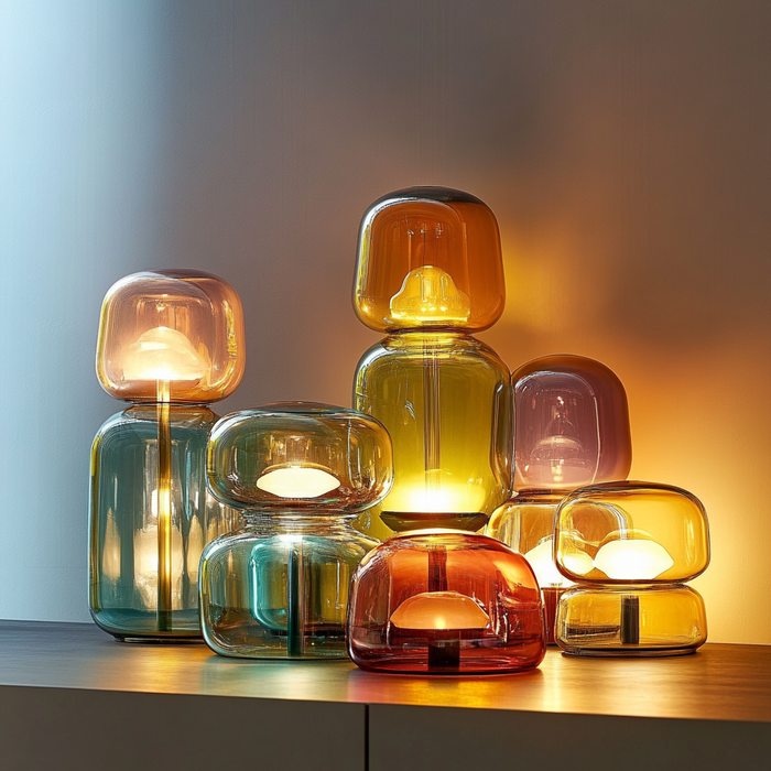 Glass lamps: more varied than ever