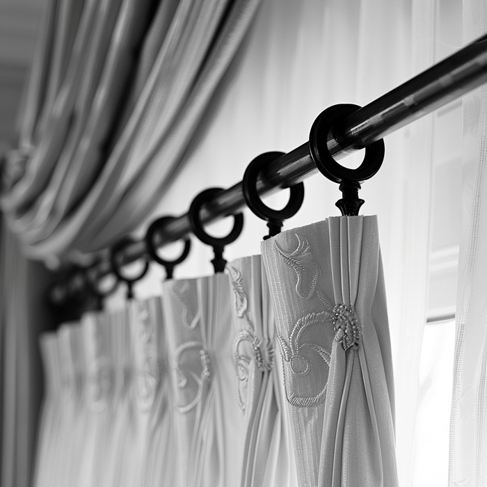 Curtain Rod Options for Ceiling or Wall Mounting