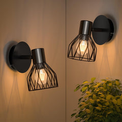 Black Wall Light
