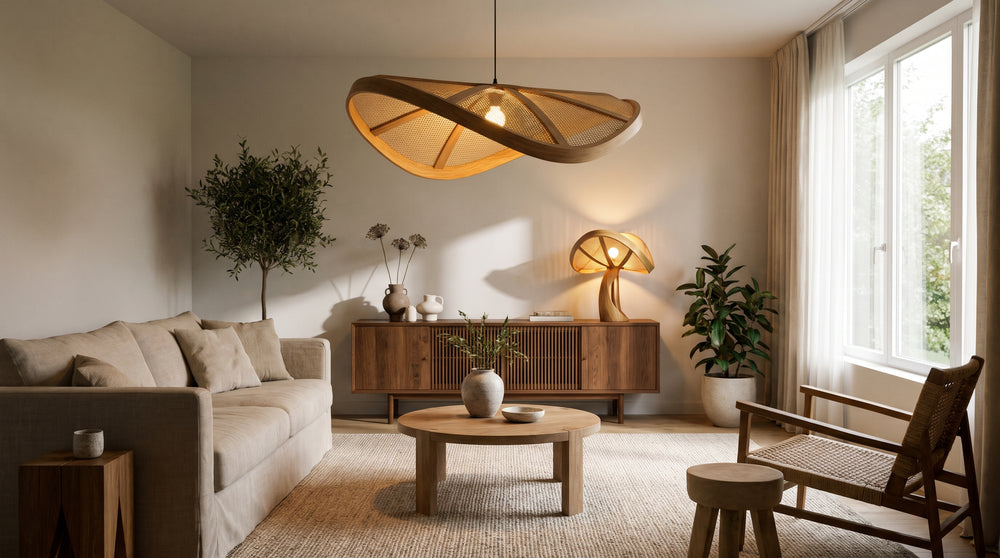 Designer lampshades for living rooms