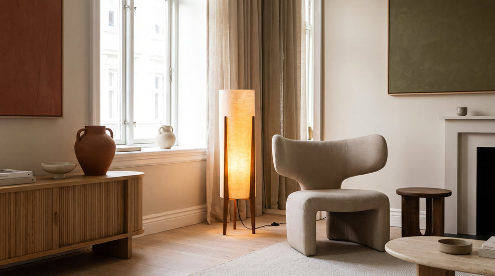Designer floor lamp shades