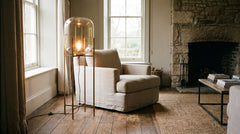 Glass floor lamp shades