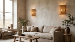 Bamboo wall lamp