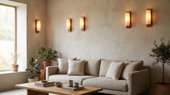 Blue wall lamp