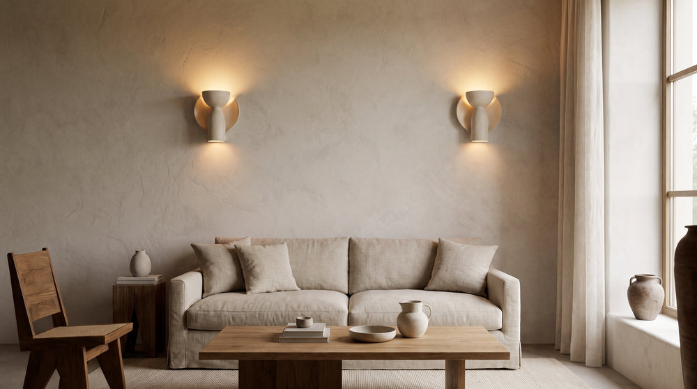 Ceramic wall light