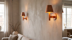Copper wall lamp