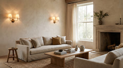 Gold wall lamp
