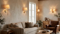 Beige wall lamp