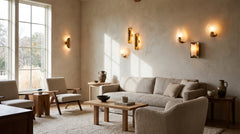 Blue wall lamp