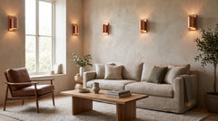 Copper wall lamp