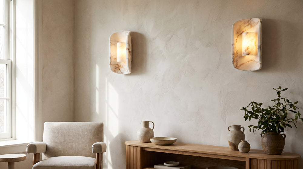 Marble wall lamp