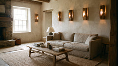 Rustic wall lamp