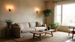 Terracotta wall lamp