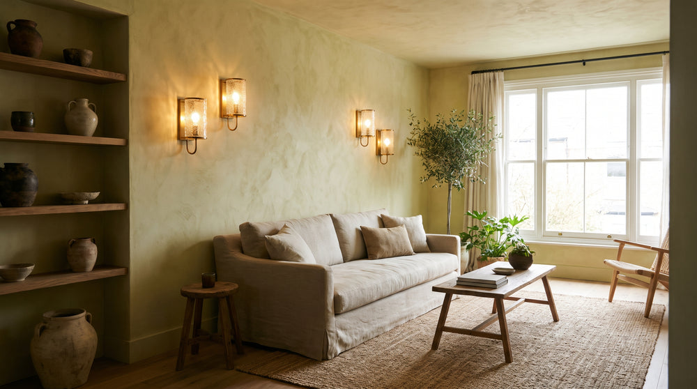 Green wall lamp