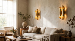 Designer gold wall lamps