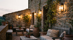 Outdoor wall lights with motion sensor