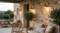 Anthracite/grey outdoor wall lights