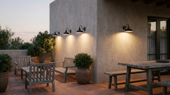 Black outdoor wall lights