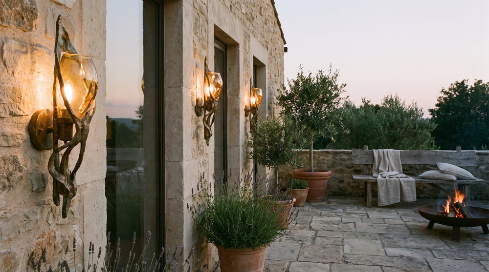 Designer outdoor wall lights for patio