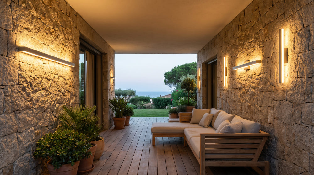 Outdoor LED wall lights with motion sensor